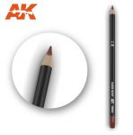 AK-10013 - Watercolor Pencil Dark Rust - Kredka do weatheringu
